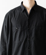 画像をギャラリービューアに読み込む, INTÉRI インテリムのBLACK SURFAR GARMENT DYE HYPER BIG MIL WORK SHIRT TYPE2のBLACK公式通販サイトsession福岡セレクトショップ
