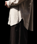 画像をギャラリービューアに読み込む, 【ssstein】COTTON SILK OVERSIZED PLACKET SHIRT - BEIGE
