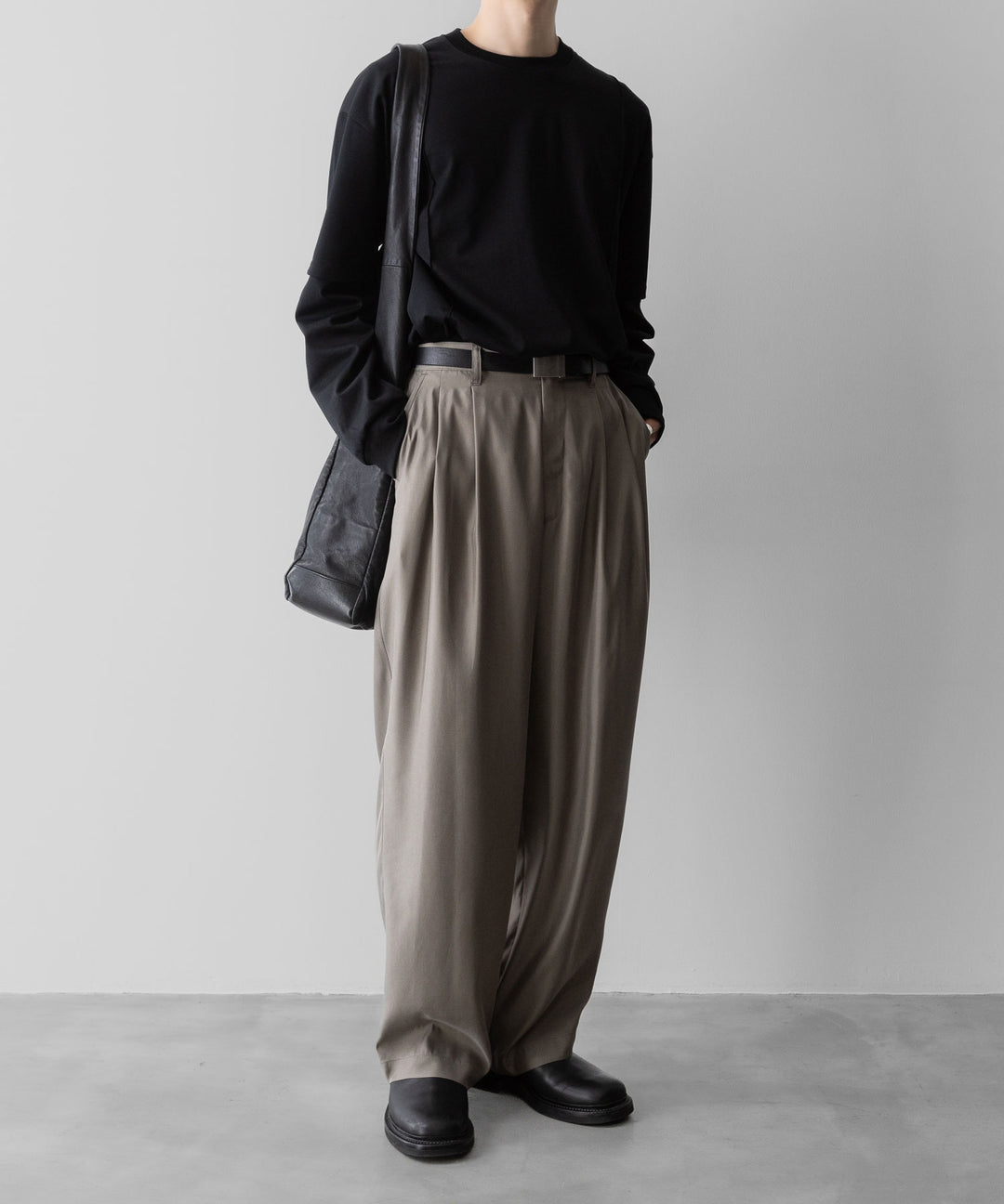 ssstein(シュタイン)のCUPRO TWILL WIDE EASY TROUSERS - TAUPEの公式通販サイトsession福岡セレクトショップ
