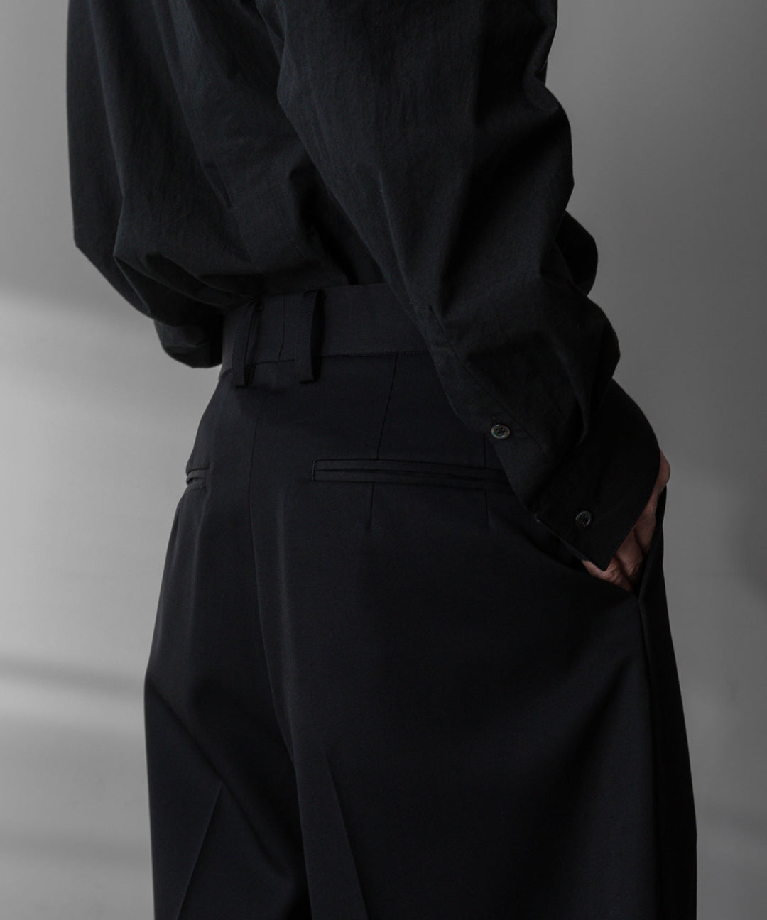 stein(シュタイン)の24SSコレクションLONG WIDE TROUSERSのBLACK sessionセッション福岡セレクトショップ 公式通販サイト