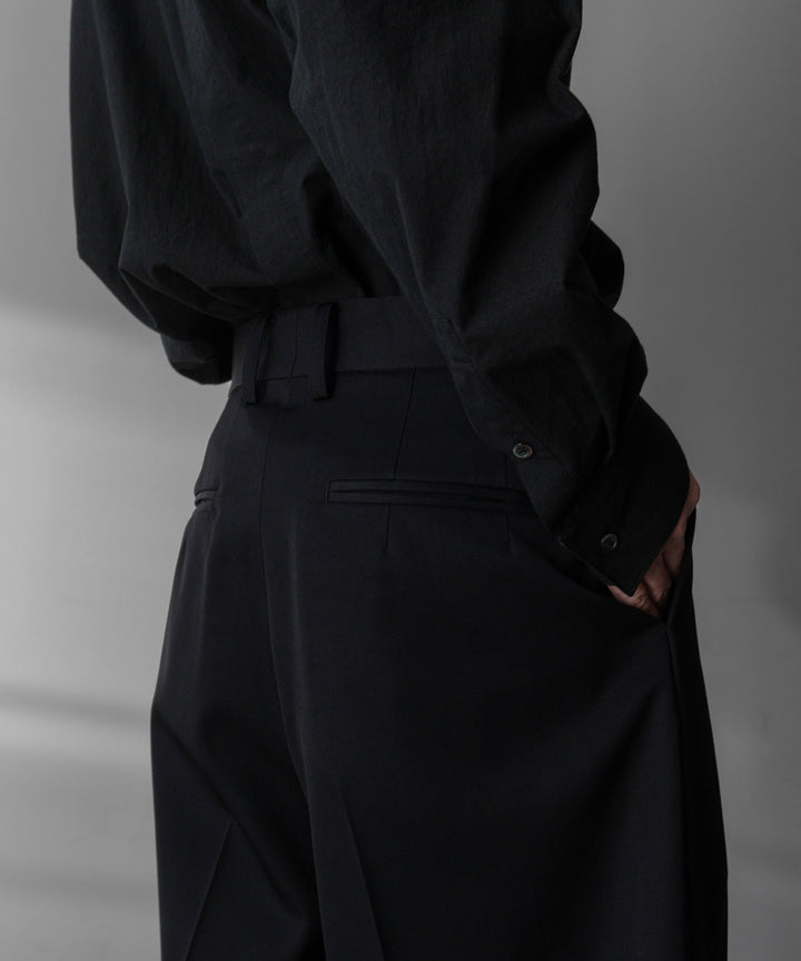 stein(シュタイン)の24SSコレクションLONG WIDE TROUSERSのBLACK sessionセッション福岡セレクトショップ 公式通販サイト