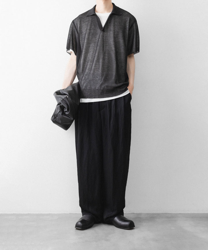 ssstein(シュタイン)のPE/RAMIE KNIT SS SKIPPER - DARK CHARCOALの公式通販サイトsession福岡セレクトショップ
