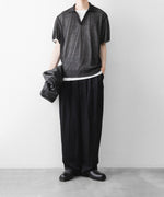 画像をギャラリービューアに読み込む, ssstein(シュタイン)のPE/RAMIE KNIT SS SKIPPER - DARK CHARCOALの公式通販サイトsession福岡セレクトショップ
