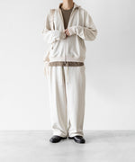 画像をギャラリービューアに読み込む, 【KANEMASA PHIL.】28G CUPRO ZIP SWEAT - WHITE
