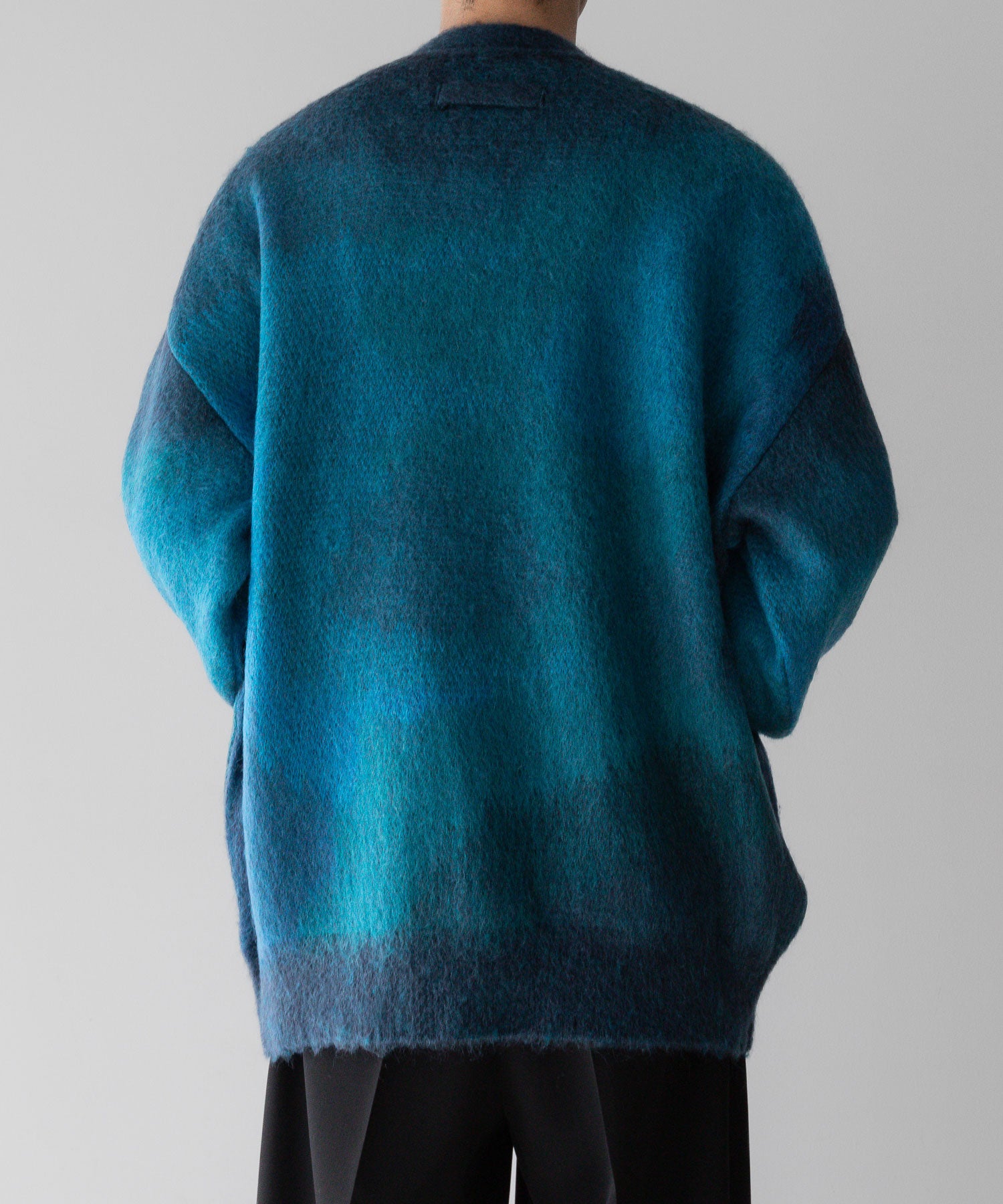 stein(シュタイン)の23AWコレクションGRADATION MOHAIR CARDIGANのBLUE GREEN 公式通販サイトsession福岡セレクトショップ