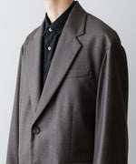 画像をギャラリービューアに読み込む, ssstein(シュタイン)のEXTRA FINE WOOL OVERSIZED SINGLE BREAST LONG JACKET - BROWN GREYの公式通販サイトsession福岡セレクトショップ
