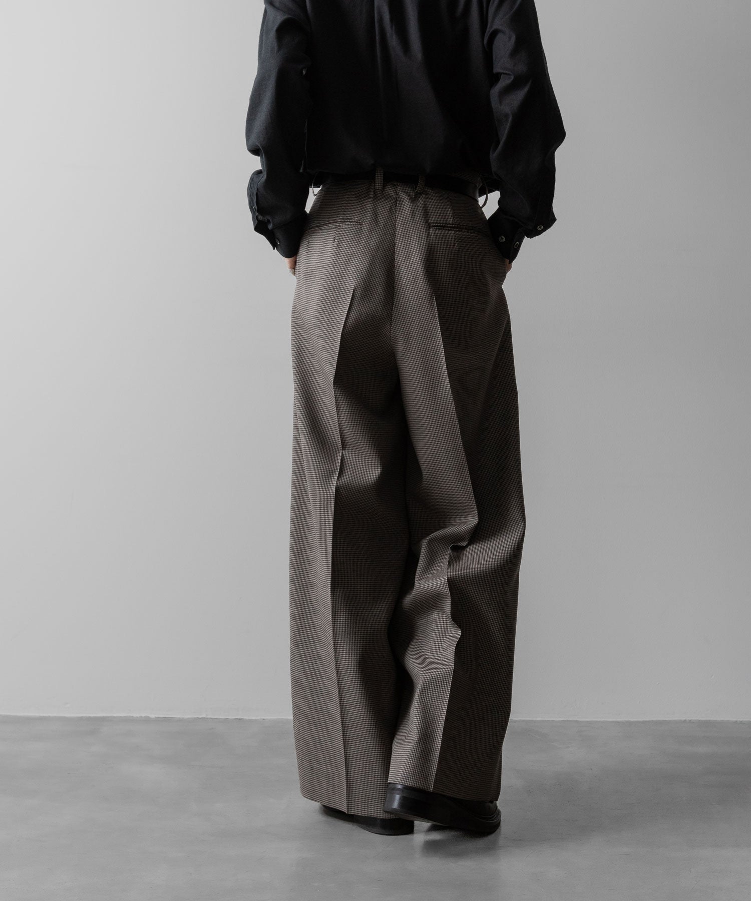 ssstein(シュタイン)のDOUBLE WEAVE HOUNDSTOOTH EXTRA WIDE TROUSERS - HOUNDSTOOTHの公式通販サイトsession福岡セレクトショップ