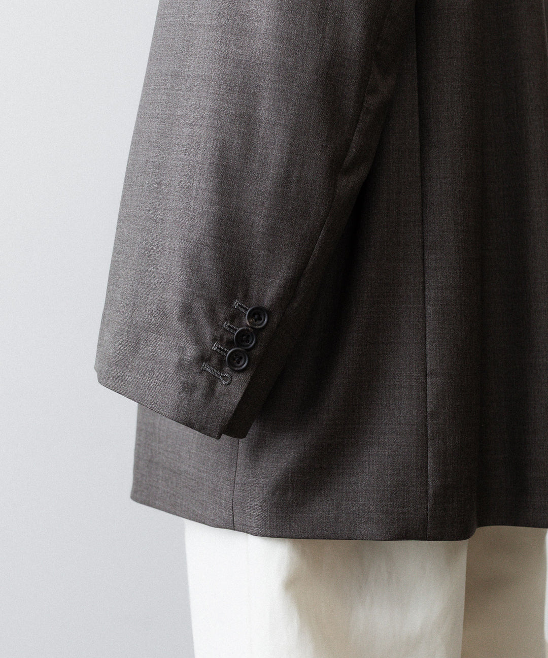 ssstein(シュタイン)のEXTRA FINE WOOL OVERSIZED SINGLE BREAST LONG JACKET - BROWN GREYの公式通販サイトsession福岡セレクトショップ