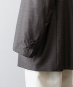画像をギャラリービューアに読み込む, ssstein(シュタイン)のEXTRA FINE WOOL OVERSIZED SINGLE BREAST LONG JACKET - BROWN GREYの公式通販サイトsession福岡セレクトショップ

