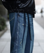 画像をギャラリービューアに読み込む, SUBLATIONS サブレーションズの2TUCK WIDE DENIM PANTS &quot;ENTASIS MK-Ⅱ&quot;のUSED INDIGO 公式通販サイトsession福岡セレクトショップ
