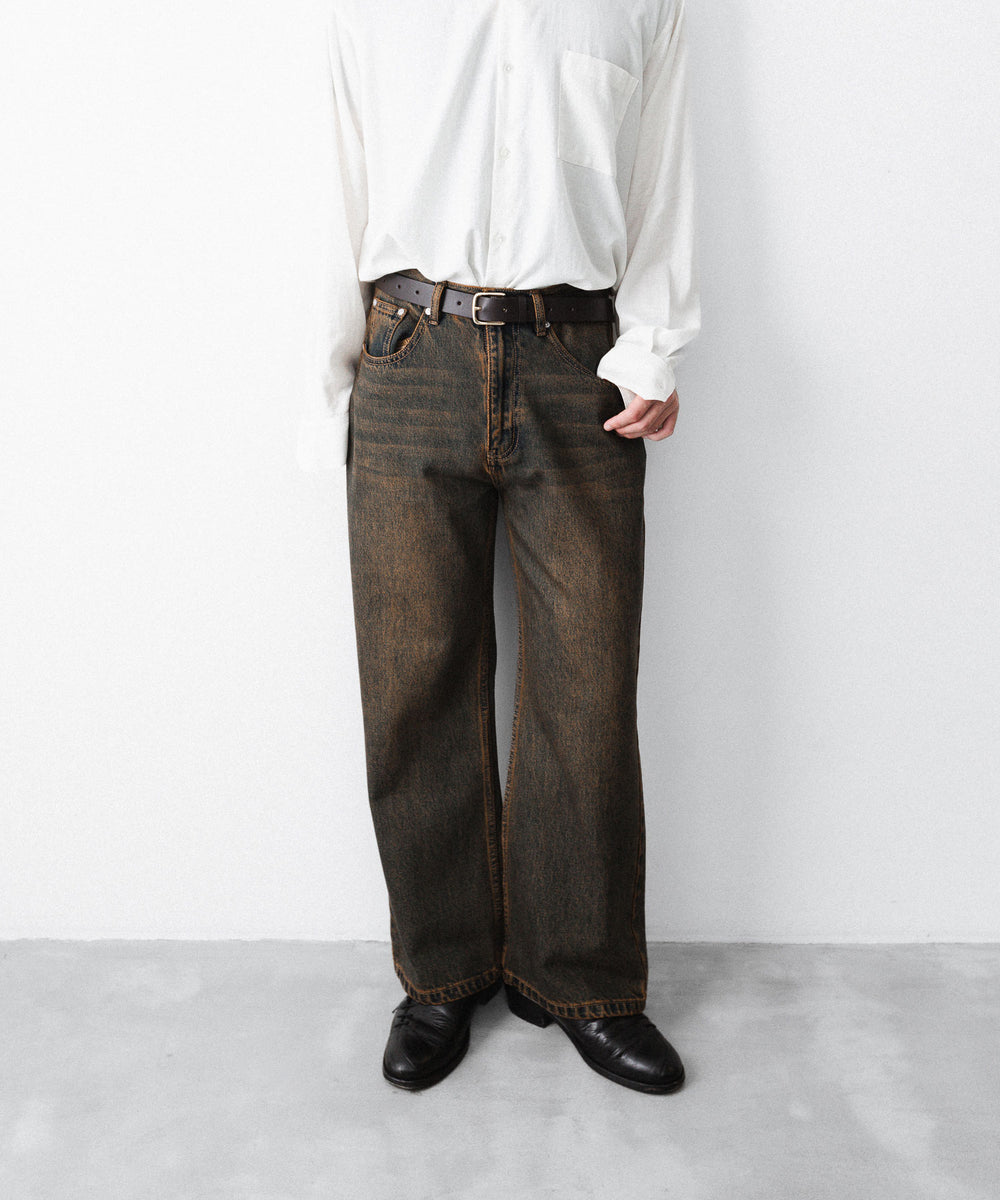 CODA -コーダのBLACK BROWN WASH BREAK CUT FLARED JEANSのBLACK BROWN公式通販サイトsession福岡セレクトショップ