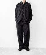 画像をギャラリービューアに読み込む, INTÉRIM インテリムのBLACK SURFAR GARMENT DYE BELTED FRENCH ARMY MIL BAGGY TROUSERのBLACK公式通販サイトsession福岡セレクトショップ
