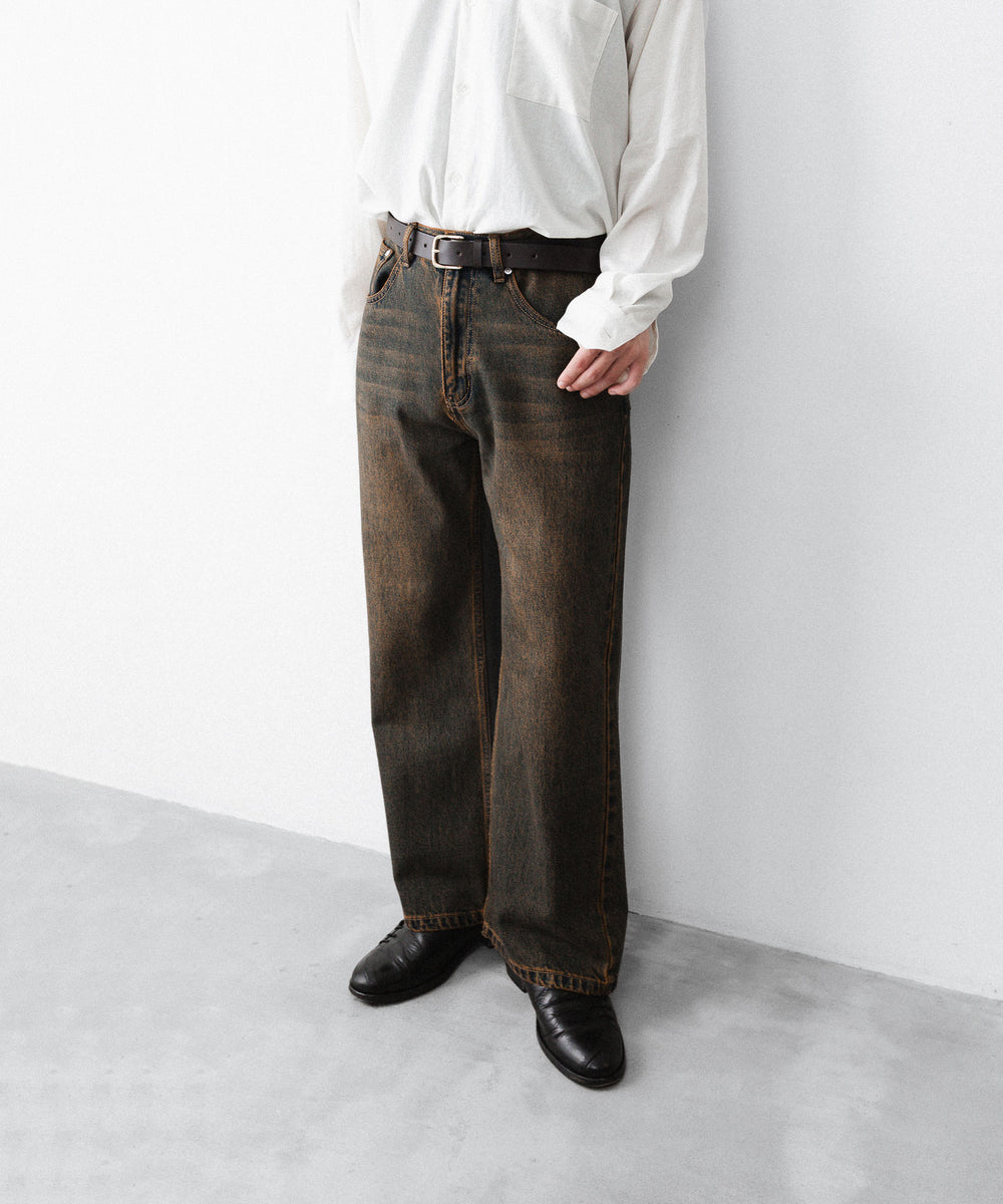 CODA -コーダのBLACK BROWN WASH BREAK CUT FLARED JEANSのBLACK BROWN公式通販サイトsession福岡セレクトショップ
