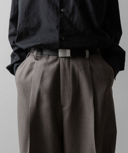 ssstein(シュタイン)のDOUBLE WEAVE HOUNDSTOOTH EXTRA WIDE TROUSERS - HOUNDSTOOTHの公式通販サイトsession福岡セレクトショップ