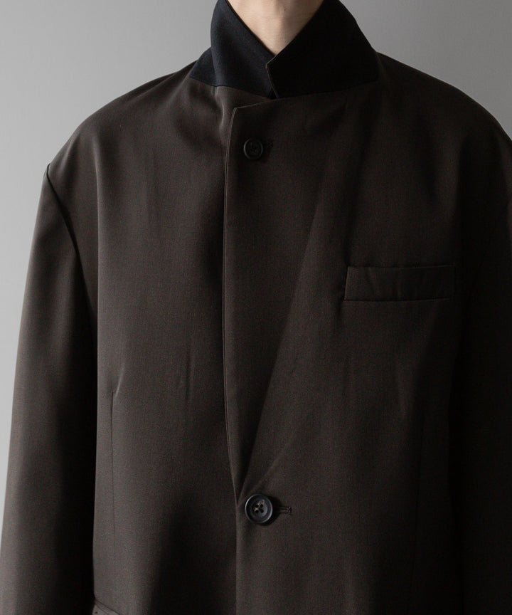 stein(シュタイン)の24SSコレクションOVERSIZED SINGLE BREASTED LONG JACKETのMILITARY KHAKI sessionセッション福岡セレクトショップ 公式通販サイト