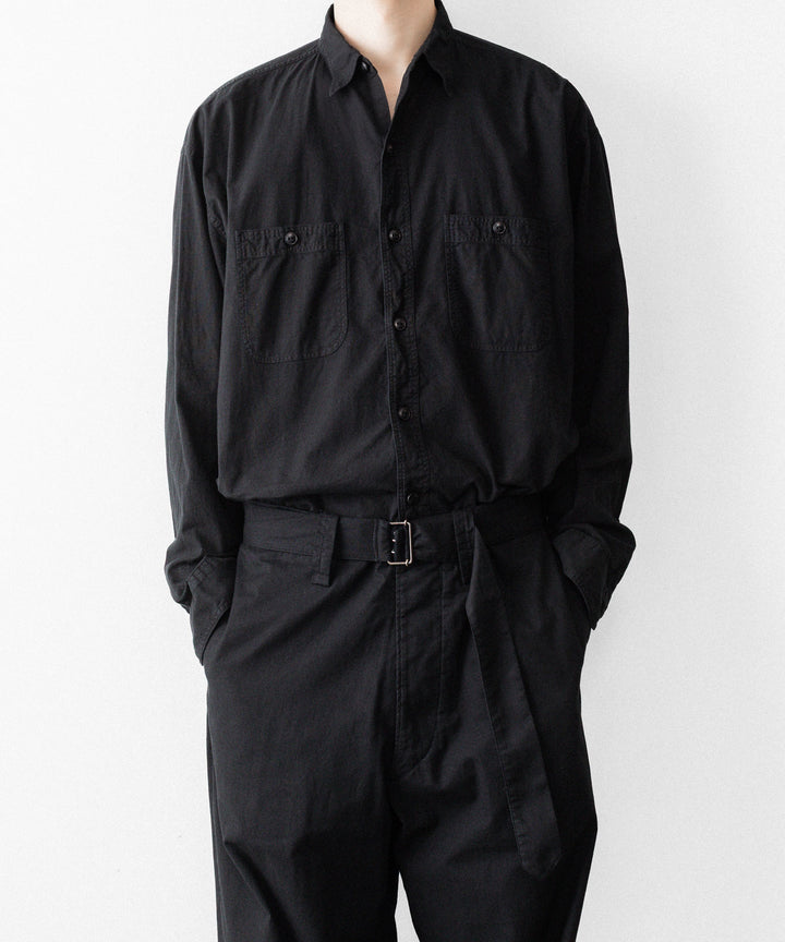 INTÉRI インテリムのBLACK SURFAR GARMENT DYE HYPER BIG MIL WORK SHIRT TYPE2のBLACK公式通販サイトsession福岡セレクトショップ