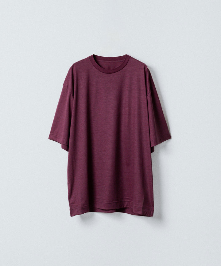KANEMASA PHIL. カネマサフィル 36G WOOL S/S TEEのWINE RED 公式通販サイトsession福岡セレクトショップ 