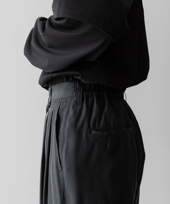 ssstein(シュタイン)のCUPRO TWILL WIDE EASY TROUSERS - BLACKの公式通販サイトsession福岡セレクトショップ