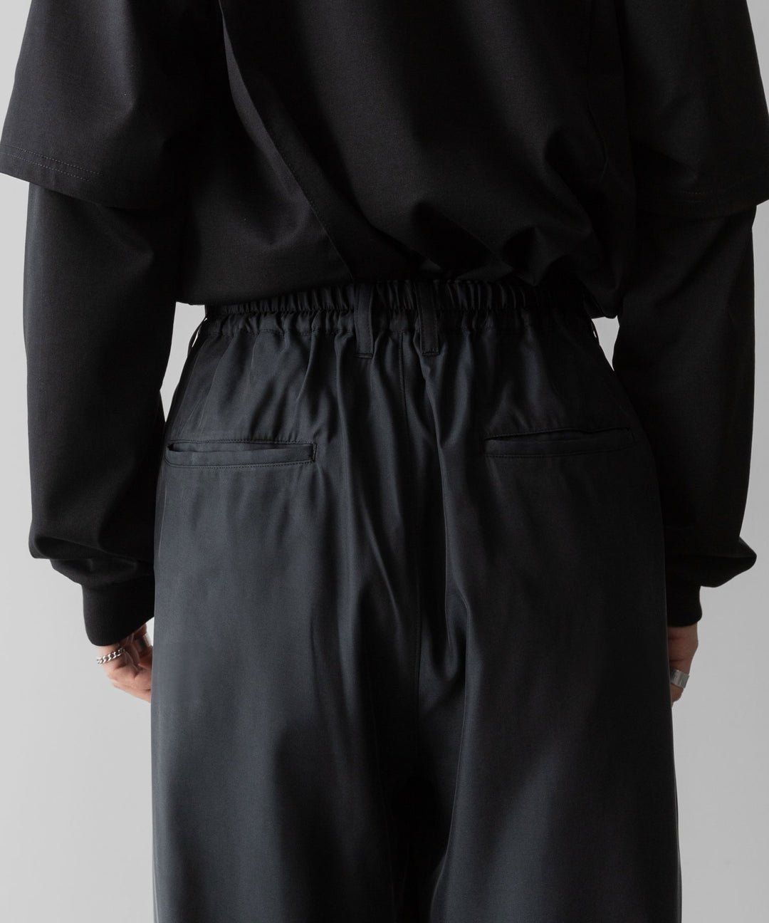 ssstein(シュタイン)のCUPRO TWILL WIDE EASY TROUSERS - BLACKの公式通販サイトsession福岡セレクトショップ