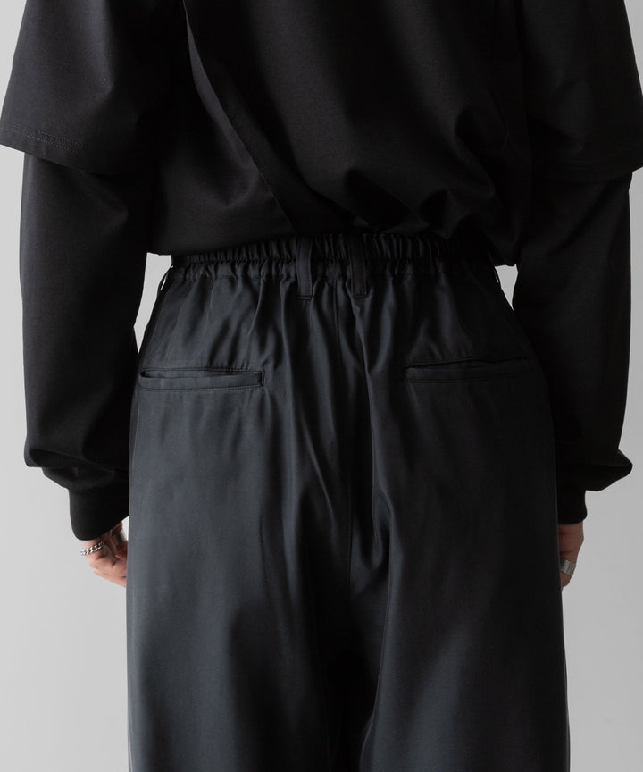 ssstein(シュタイン)のCUPRO TWILL WIDE EASY TROUSERS - BLACKの公式通販サイトsession福岡セレクトショップ