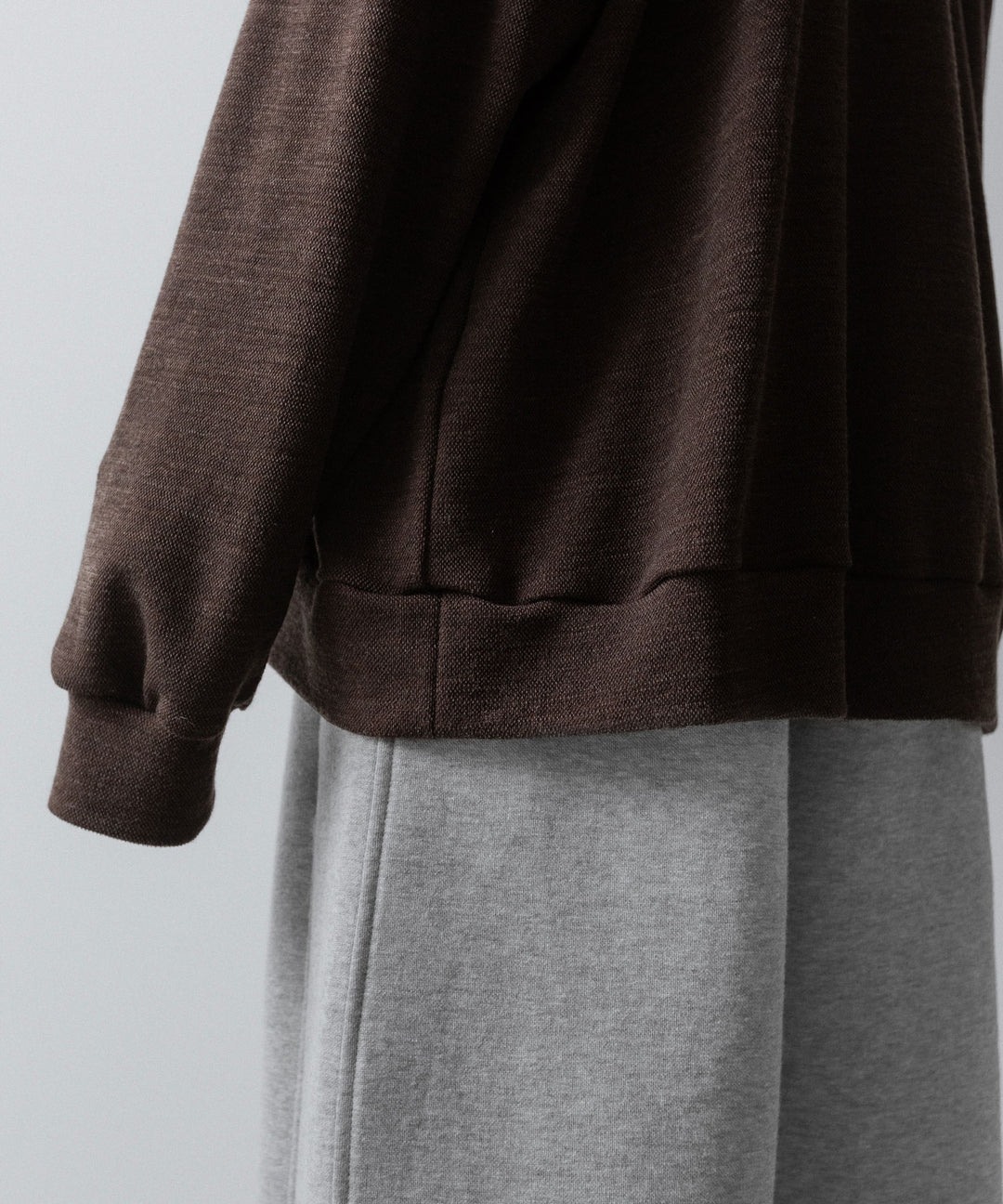 INTÉRIM(インテリム)のHYPER BIG MELANGE DOUBLE PIQUE JERSEY LONG POLO SHIRT - MOLEの公式通販サイトsession福岡セレクトショップ
