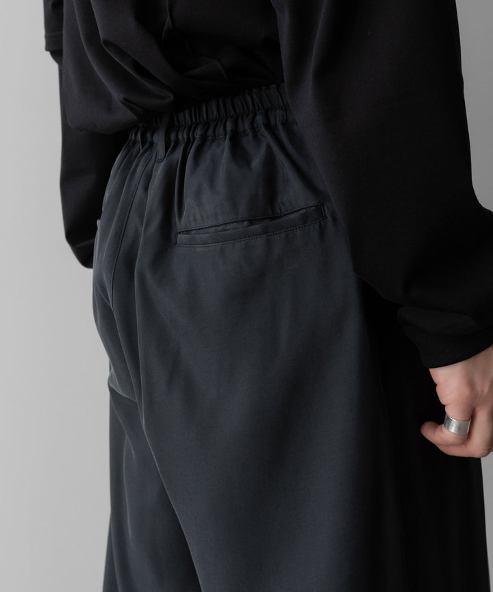 ssstein(シュタイン)のCUPRO TWILL WIDE EASY TROUSERS - BLACKの公式通販サイトsession福岡セレクトショップ