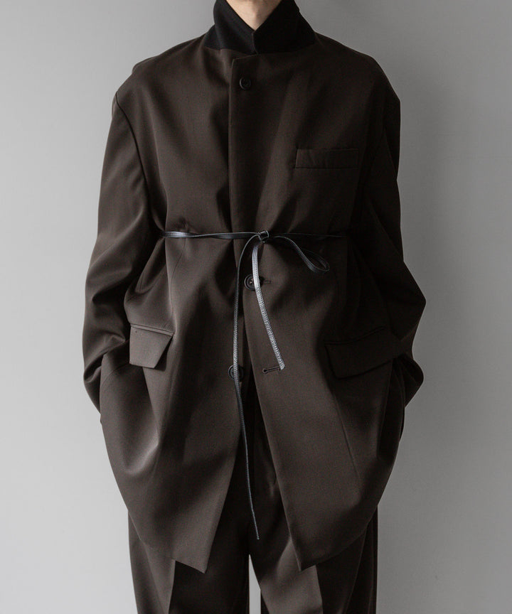 stein(シュタイン)の24SSコレクションOVERSIZED SINGLE BREASTED LONG JACKETのMILITARY KHAKI sessionセッション福岡セレクトショップ 公式通販サイト