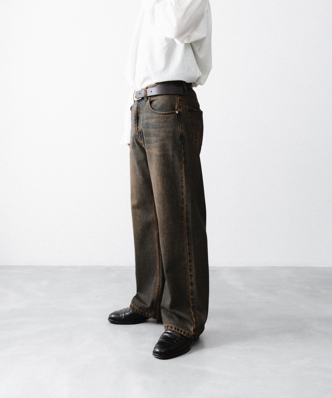 CODA -コーダのBLACK BROWN WASH BREAK CUT FLARED JEANSのBLACK BROWN公式通販サイトsession福岡セレクトショップ