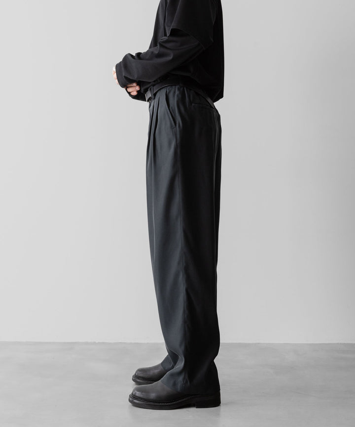 ssstein(シュタイン)のCUPRO TWILL WIDE EASY TROUSERS - BLACKの公式通販サイトsession福岡セレクトショップ