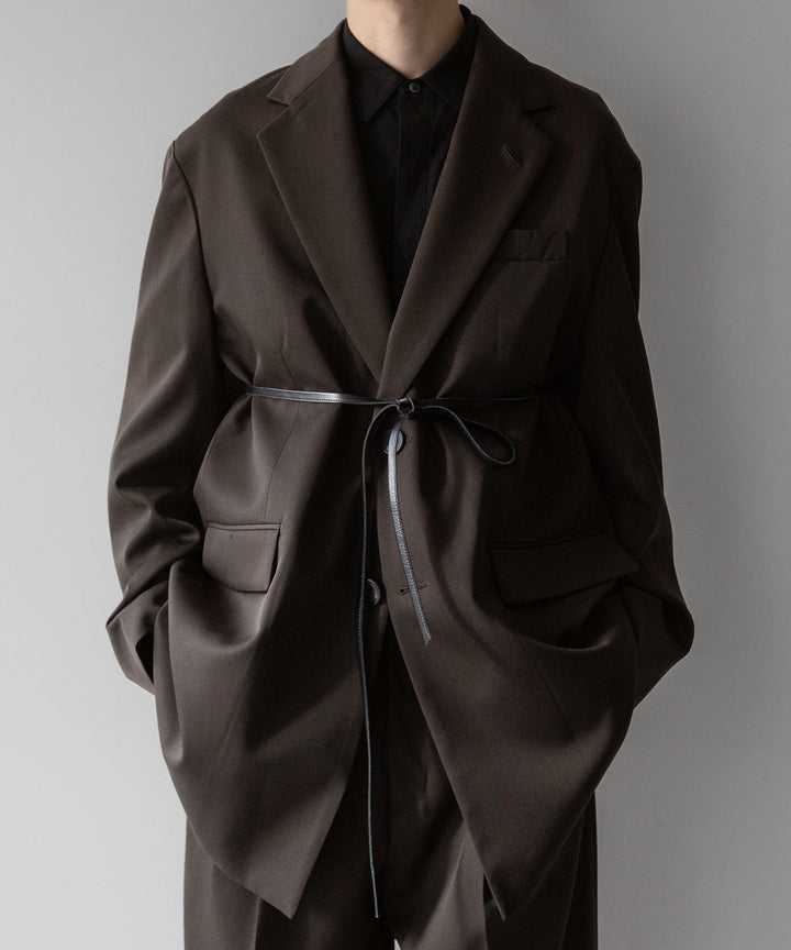 stein(シュタイン)の24SSコレクションOVERSIZED SINGLE BREASTED LONG JACKETのMILITARY KHAKI sessionセッション福岡セレクトショップ 公式通販サイト