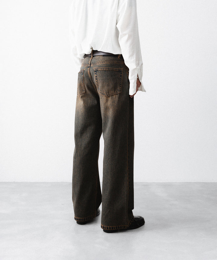 CODA -コーダのBLACK BROWN WASH BREAK CUT FLARED JEANSのBLACK BROWN公式通販サイトsession福岡セレクトショップ
