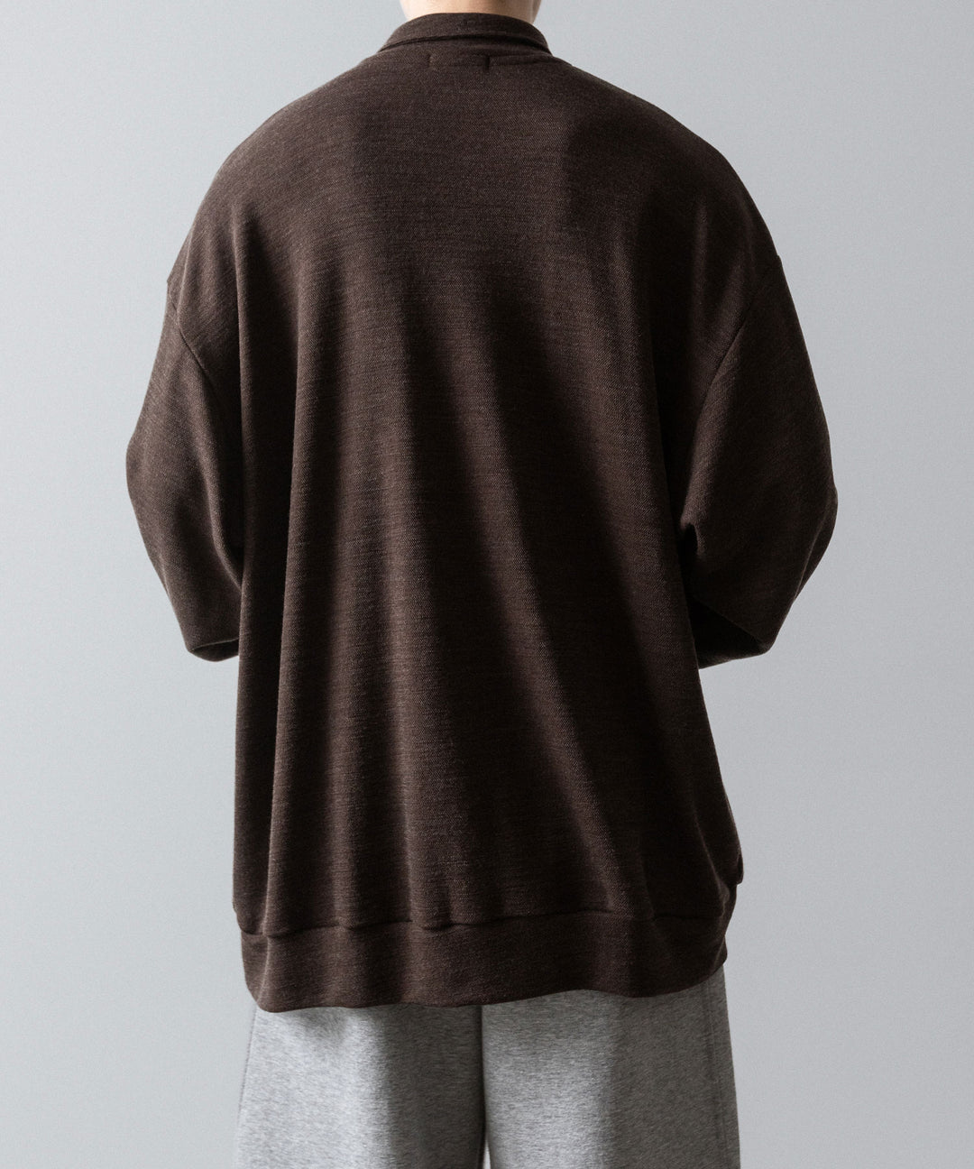 INTÉRIM(インテリム)のHYPER BIG MELANGE DOUBLE PIQUE JERSEY LONG POLO SHIRT - MOLEの公式通販サイトsession福岡セレクトショップ