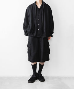ssstein / シュタイン】VIS/LI BRIGHT TWILL OVERSIZED OPEN COLLAR SS