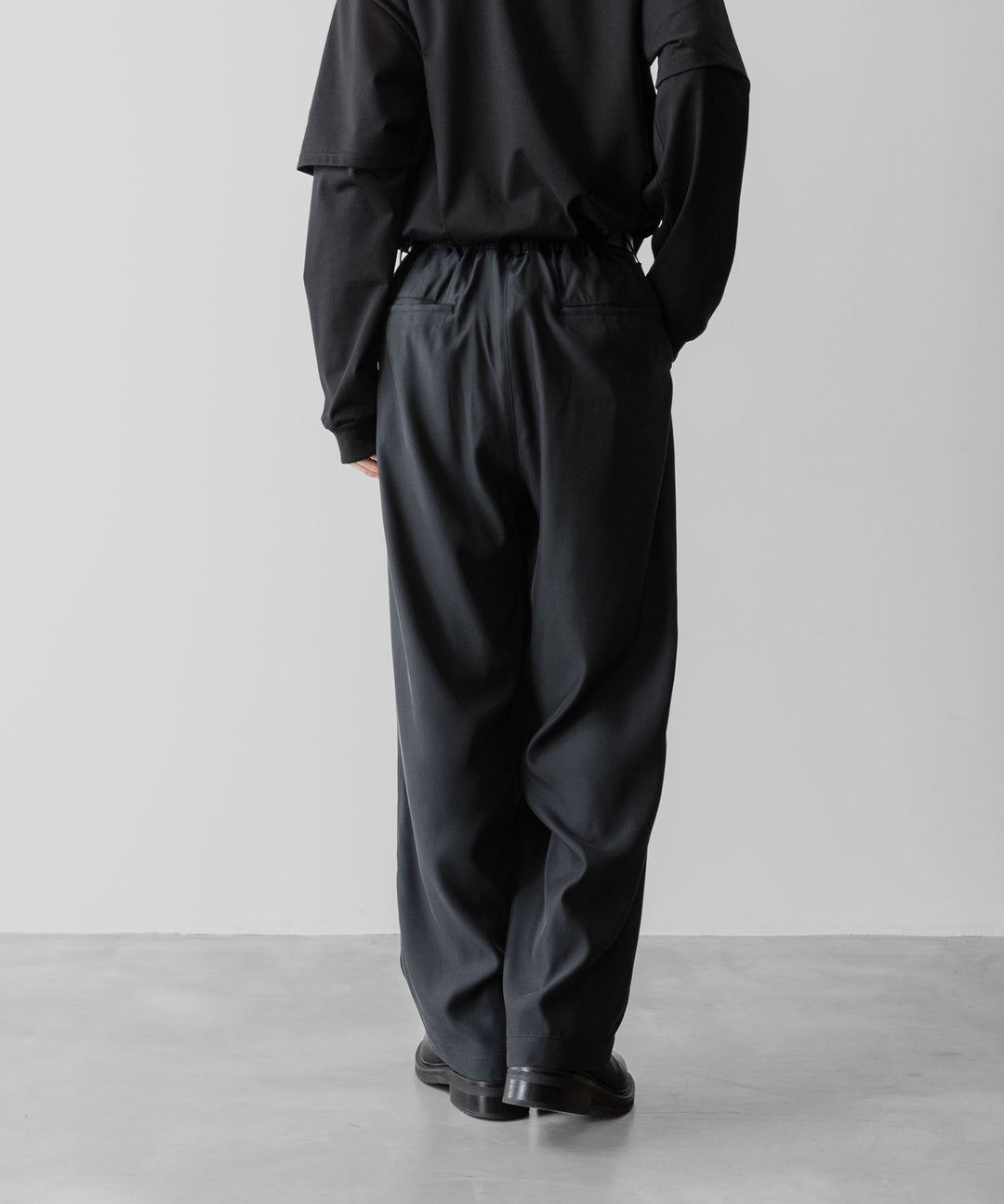 ssstein(シュタイン)のCUPRO TWILL WIDE EASY TROUSERS - BLACKの公式通販サイトsession福岡セレクトショップ