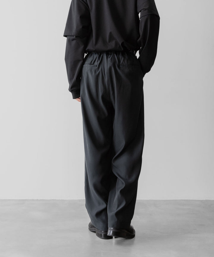 ssstein(シュタイン)のCUPRO TWILL WIDE EASY TROUSERS - BLACKの公式通販サイトsession福岡セレクトショップ