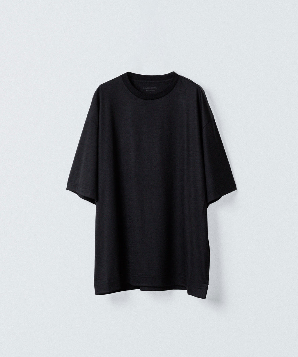 KANEMASA PHIL. カネマサフィル 36G WOOL S/S TEEのBLACK 公式通販サイトsession福岡セレクトショップ