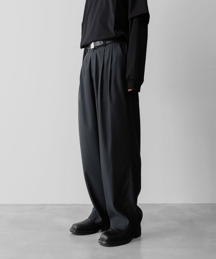 ssstein(シュタイン)のCUPRO TWILL WIDE EASY TROUSERS - BLACKの公式通販サイトsession福岡セレクトショップ