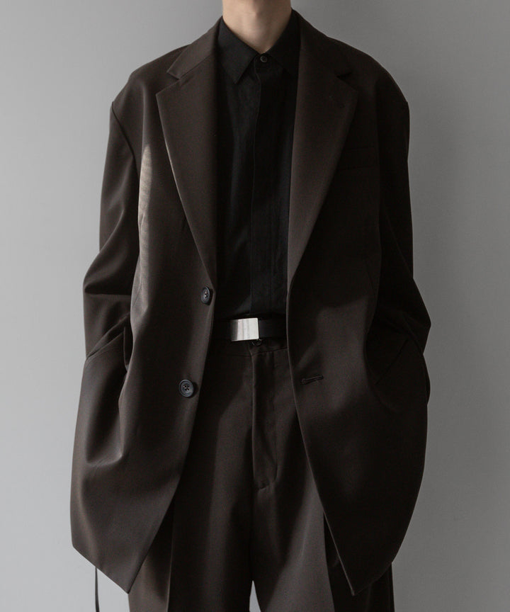 stein(シュタイン)の24SSコレクションLEATHER BELT ( PLAIN BUCKLE )のBLACK公式通販サイトsession福岡セレクトショップ