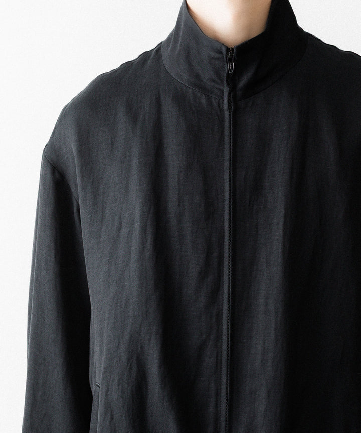 ssstein(シュタイン)のVIS/LI BRIGHT TWILL SHIRRED LIGHT ZIP JACKET - BLACKの公式通販サイトsession福岡セレクトショップ