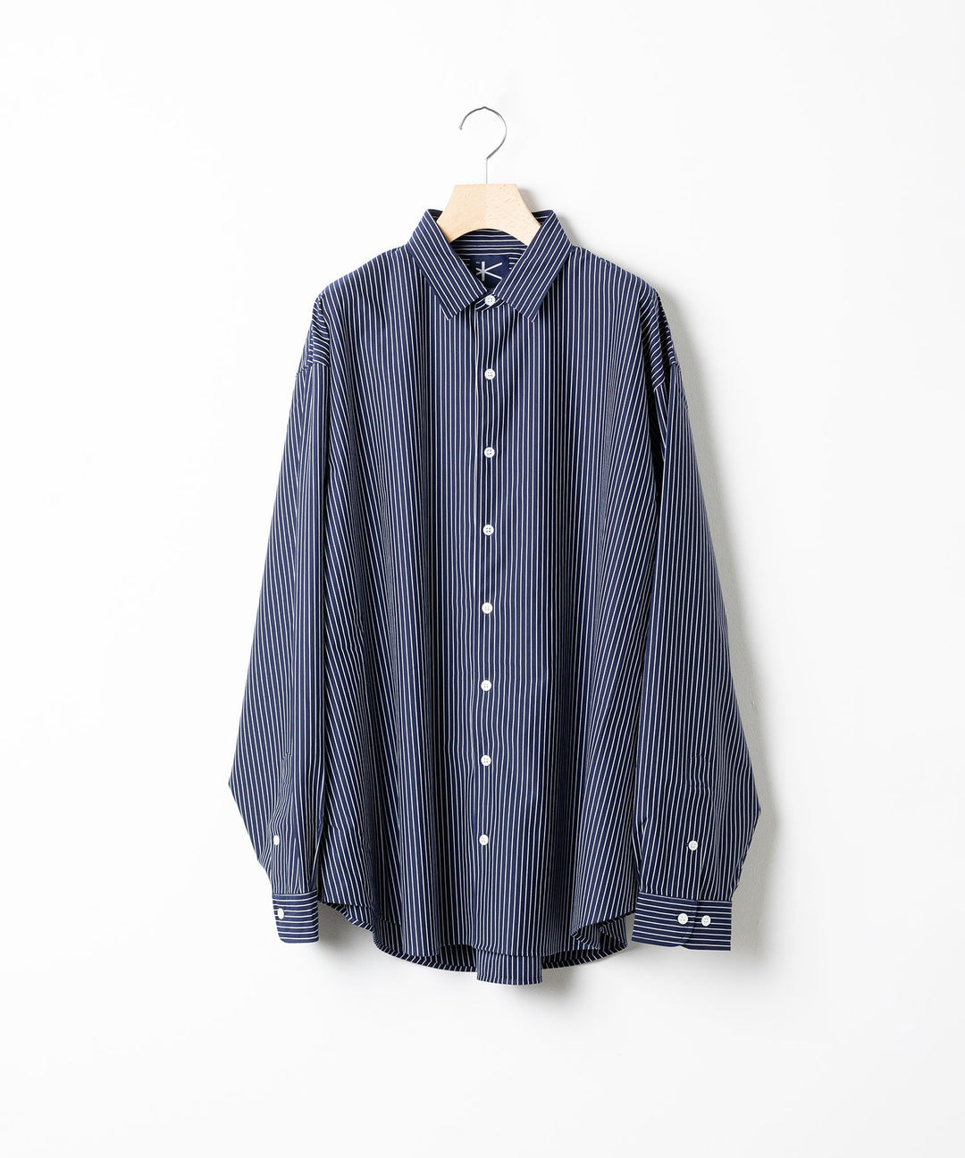 【KANEMASA PHIL.】カネマサのPENCIL STRIPE DRESS JERSEY SHIRT - NAVY SPの公式通販session福岡セレクトショップ