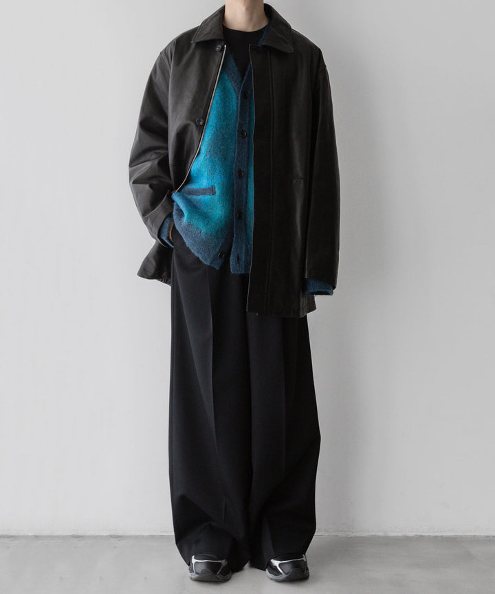 stein(シュタイン)の23AWコレクションGRADATION MOHAIR CARDIGANのBLUE GREEN 公式通販サイトsession福岡セレクトショップ