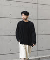 【 WWW 】BUTTON-LESS CARDIGAN - BLACK