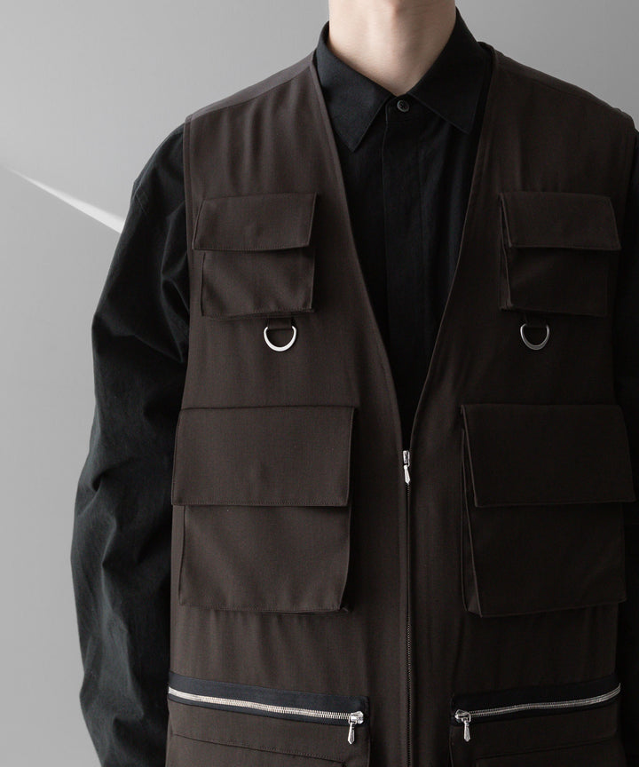 stein(シュタイン)の24SSコレクションOVERSIZED MULTI POCKET VESTのMILITARY KHAKI sessionセッション福岡セレクトショップ 公式通販サイト