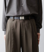 画像をギャラリービューアに読み込む, ssstein(シュタイン)のLONG WIDE TROUSERS (2/90 WOOL GABARDINE) - DARK BEIGEの公式通販サイトsession福岡セレクトショップ
