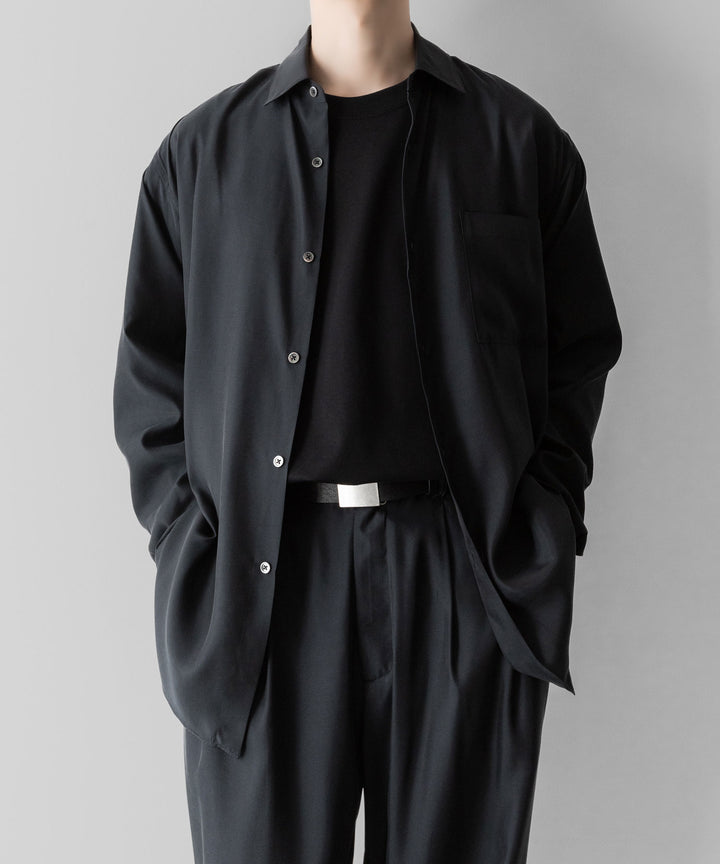 ssstein(シュタイン)のCUPRO TWILL WIDE EASY TROUSERS - BLACKの公式通販サイトsession福岡セレクトショップ