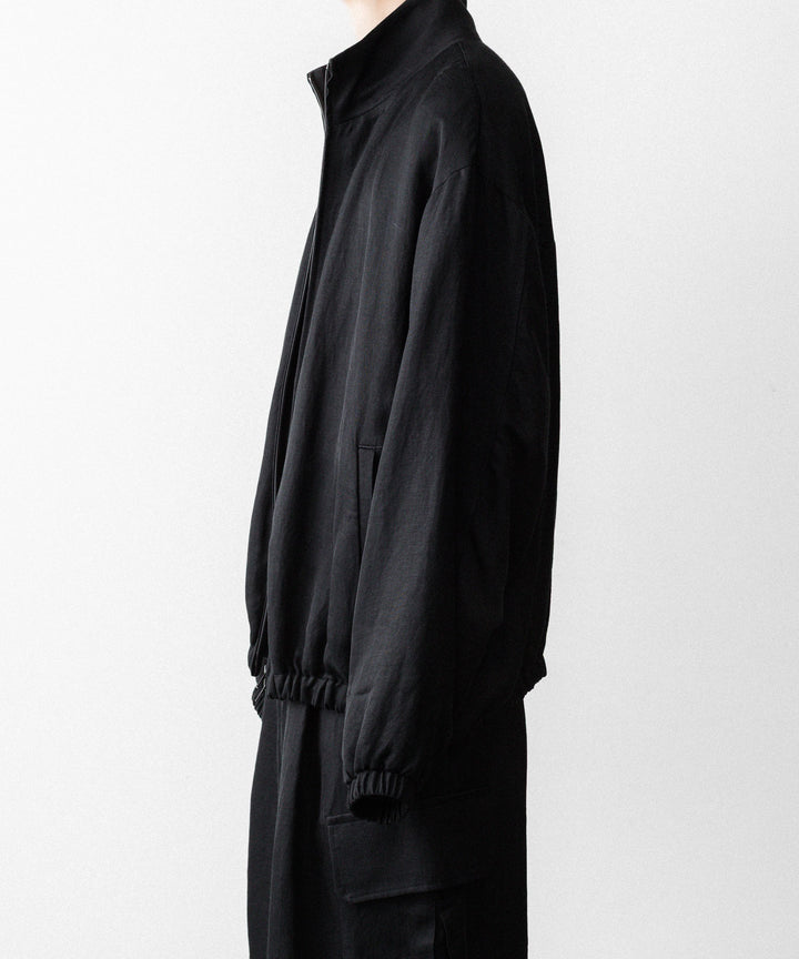 ssstein(シュタイン)のVIS/LI BRIGHT TWILL SHIRRED LIGHT ZIP JACKET - BLACKの公式通販サイトsession福岡セレクトショップ