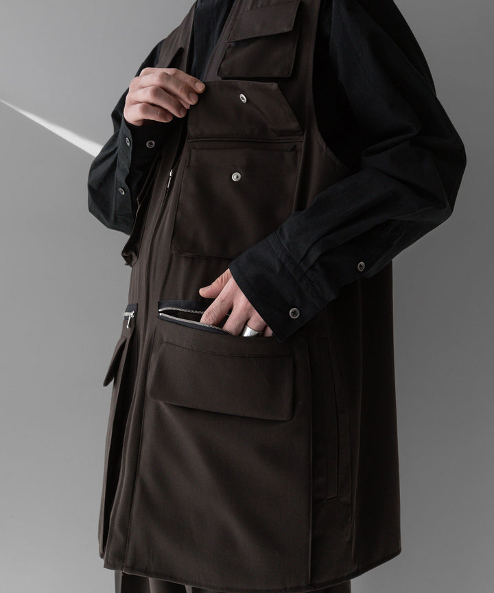stein(シュタイン)の24SSコレクションOVERSIZED MULTI POCKET VESTのMILITARY KHAKI sessionセッション福岡セレクトショップ 公式通販サイト
