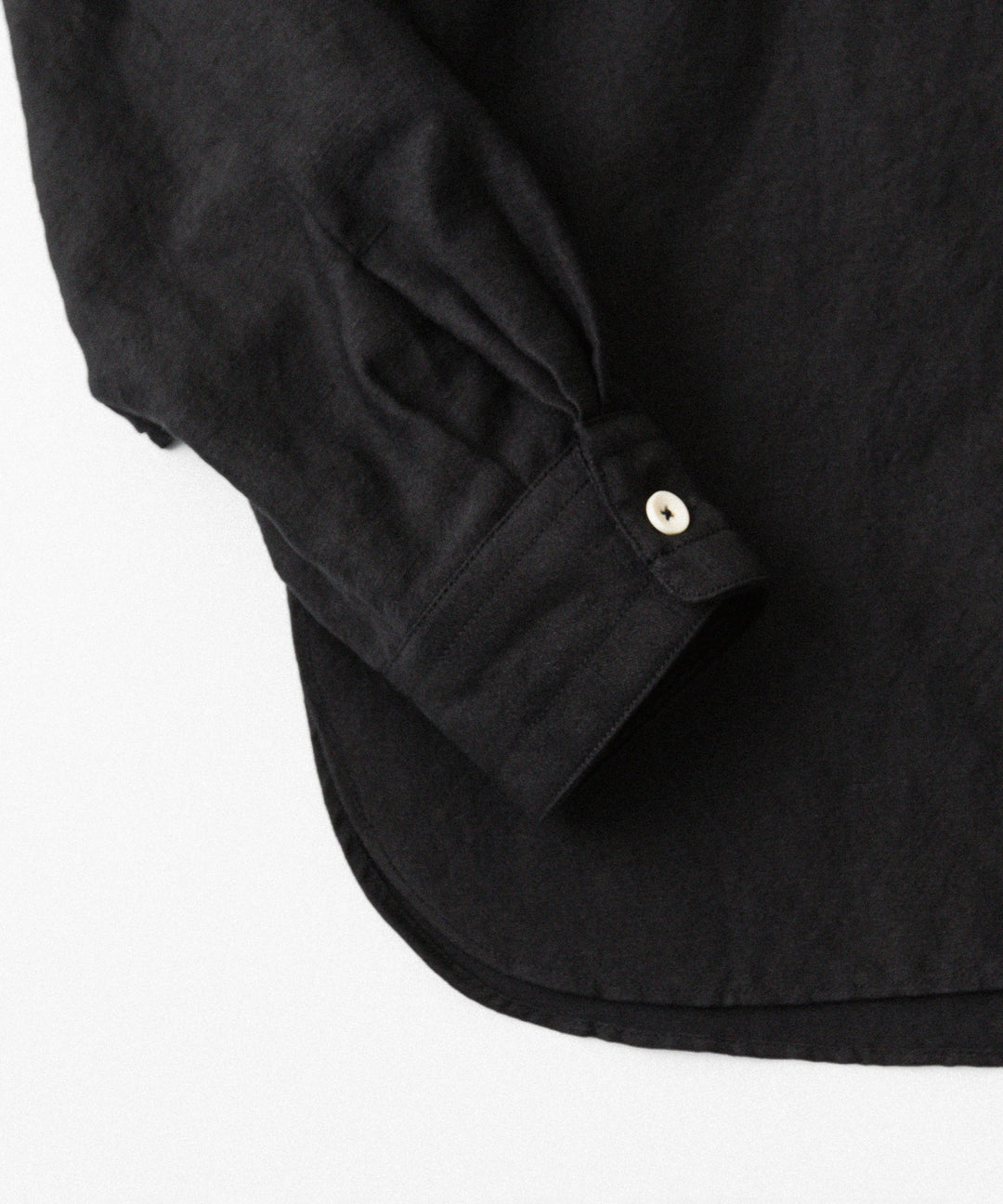 phebus- フィーバスのWOOL LINEN SHIRTのBLACK公式通販サイトsession福岡セレクトショップ
