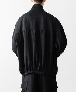ssstein / シュタイン】VIS/LI BRIGHT TWILL SHIRRED LIGHT ZIP JACKET
