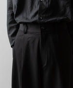 画像をギャラリービューアに読み込む, ssstein(シュタイン)のEXTRA WIDE TROUSERS(2/90 WOOL GABARDINE) - BLACKの公式通販サイトsession福岡セレクトショップ
